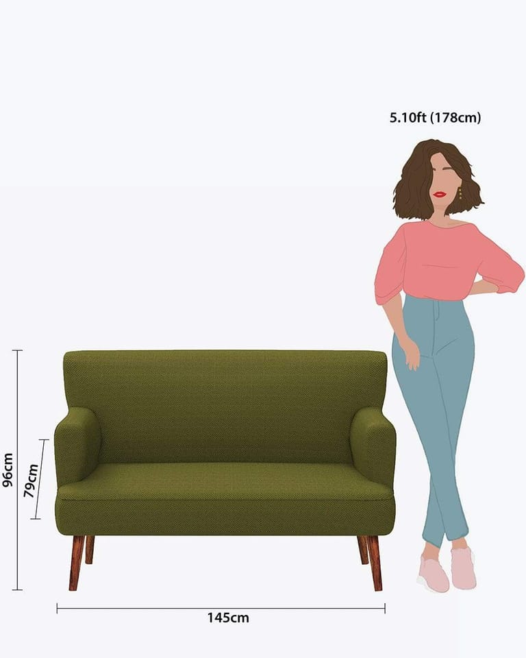 Jodhpur Love Seat - Savanna Green - Image 8