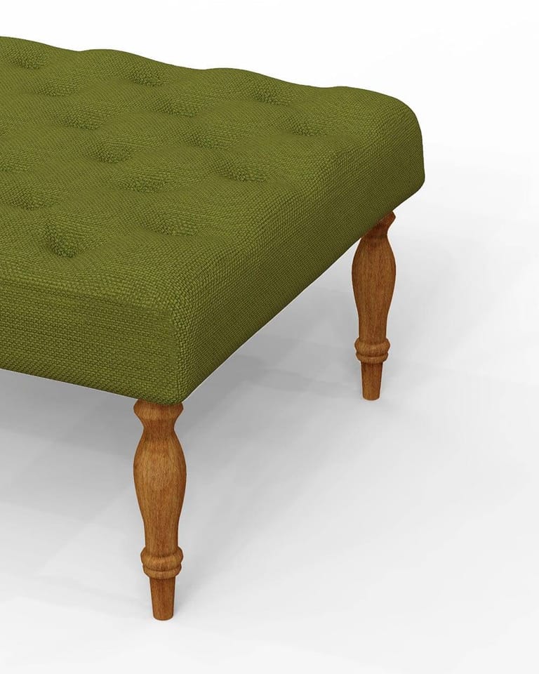 English Ottoman - Savanna Green - Image 4
