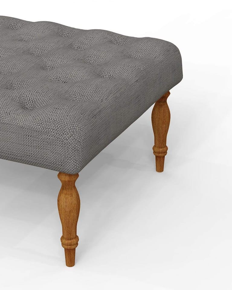 English Ottoman - Bangalore Grey - Image 4