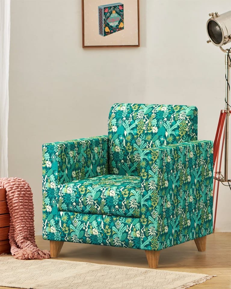 Modern Chair-Tropical Ikkat - Image 1
