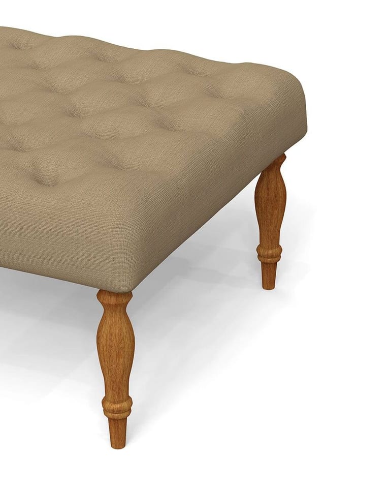 English Ottoman - Beach Beige - Image 4