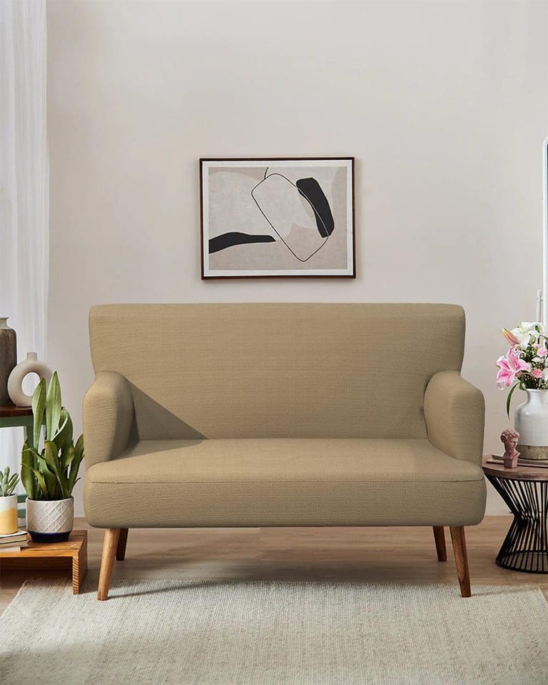 Jodhpur Love Seat - Beach Beige - Image 1