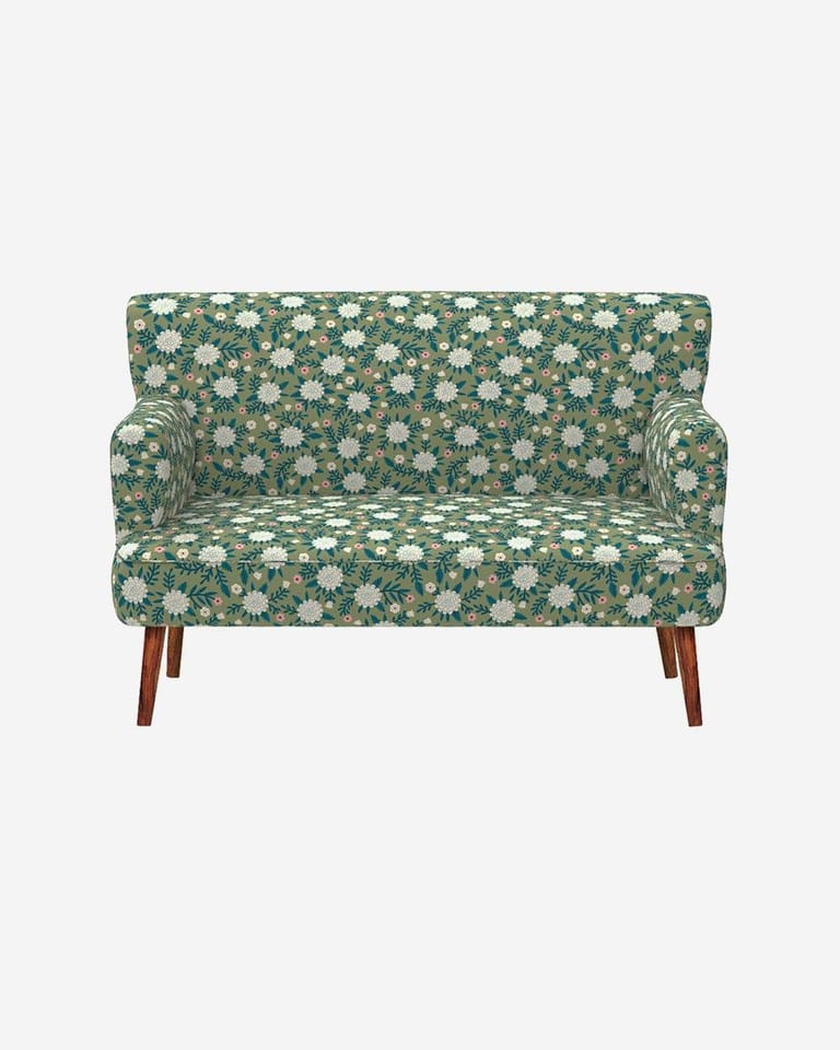 Jodhpur Love Seat - Marigold Green - Image 2