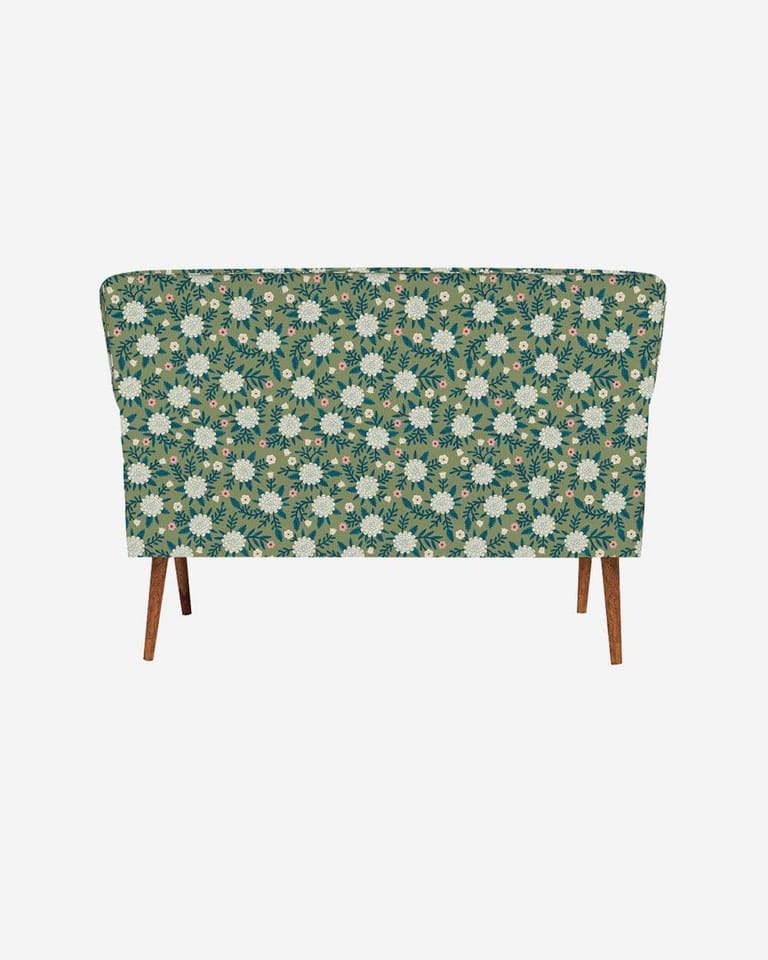 Jodhpur Love Seat - Marigold Green - Image 4
