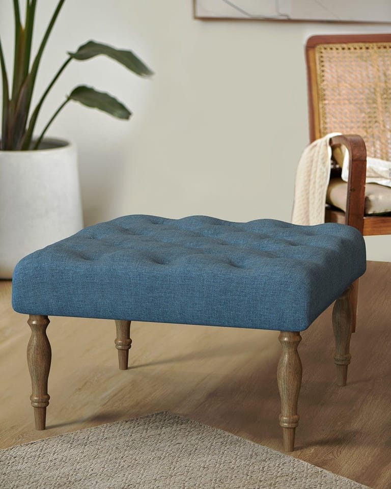 English Ottoman - Sailor Blue - Image 1