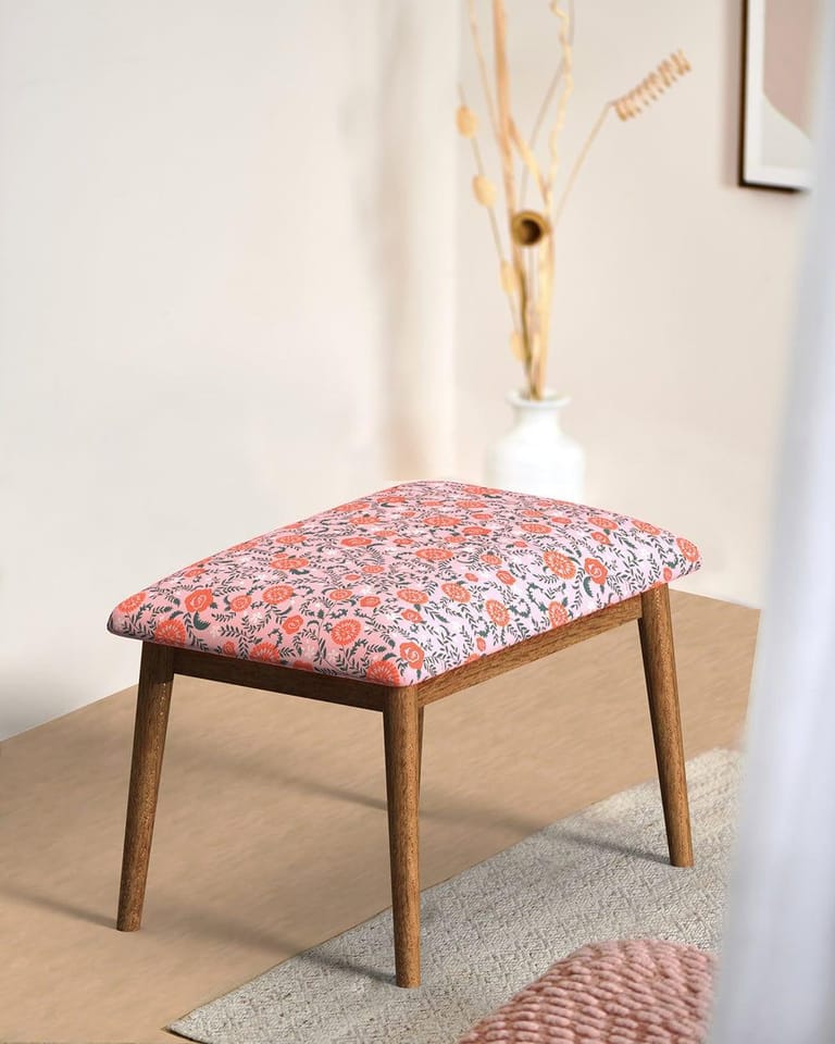 Jodhpur Bench - Earthy Florals Peach - Image 1