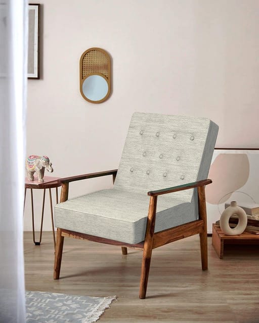 Memsaab Arm Chair - Srilanka Ivory