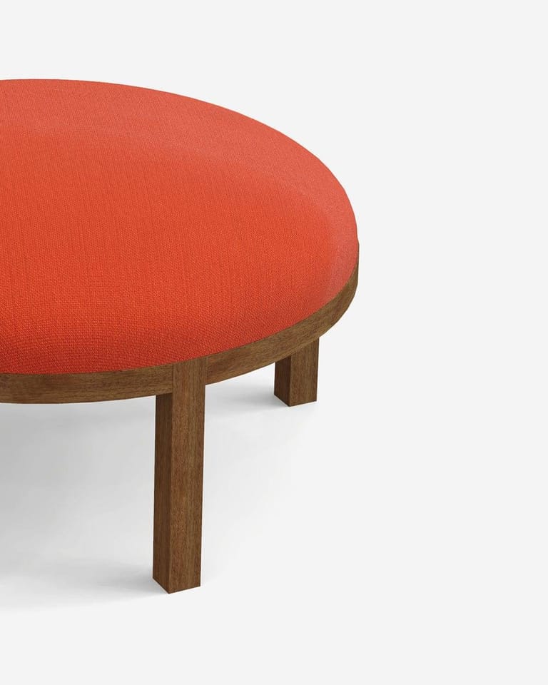 Bohemian Ottoman - Caribbean Coral - Image 5