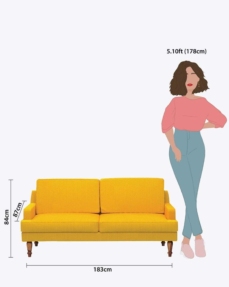 Nawab Couch - Sahara Mustard - Image 6