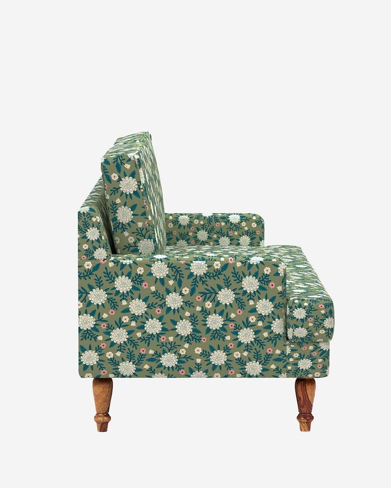 Nawab Couch - Marigold Green - Image 3