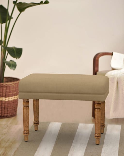 Nawaab Bench Small - Beach Beige