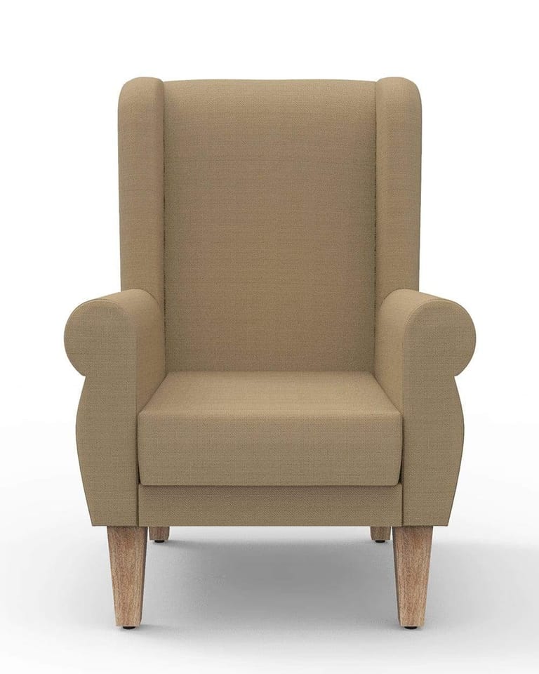 Begum Wing Chair - Beach Beige - Image 2