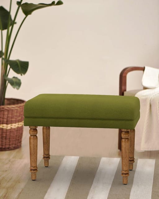 Nawaab Small Bench - Savanna Green