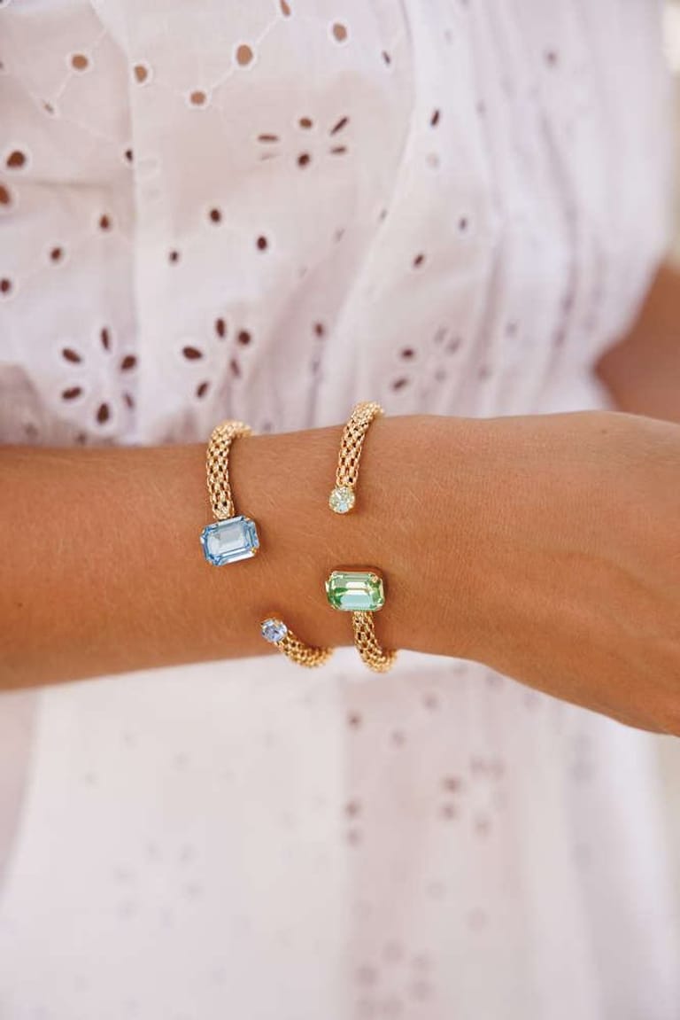 Daria Bracelet Aquamarine/ Light Sapphire - Image 3