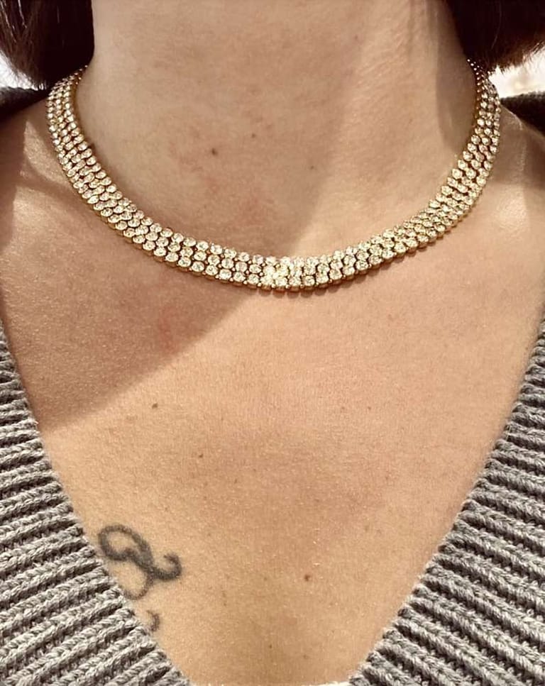 Siri Crystal Choker Necklace - Image 3