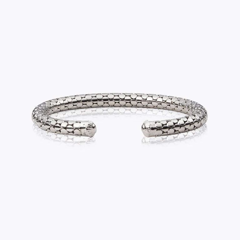 Men´s Snake Chain Bracelet Rhodium - Image 1