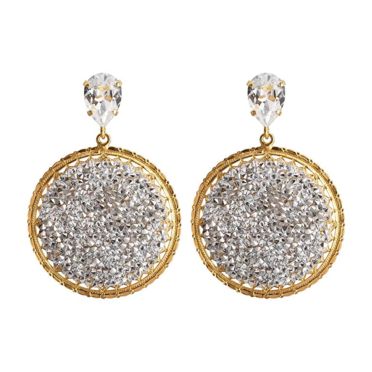 Crystal Rocks Earrings Crystal - Image 1