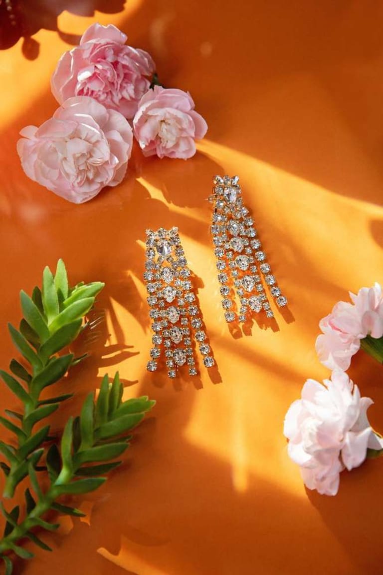 Petite Penelope Earrings Crystal - Image 2