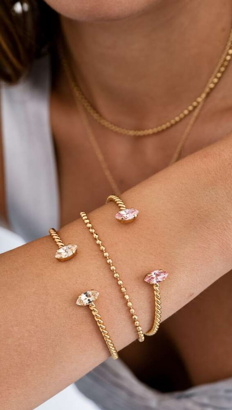 Petite Navette Bracelet Peridot - Image 2