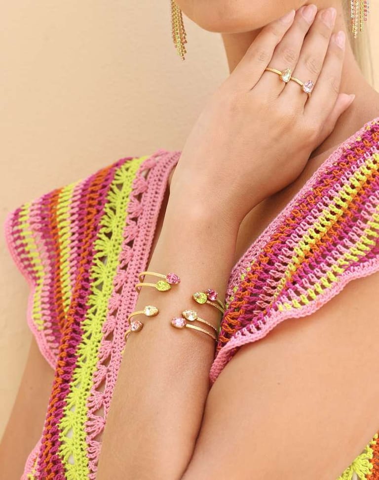 Petite Drop Bracelet Crystal - Image 2