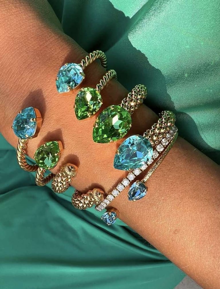 Mini Drop Bracelet Peridot - Image 2