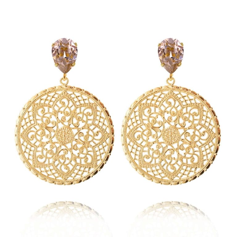 Alexandra Earrings Vintage Rose - Image 1