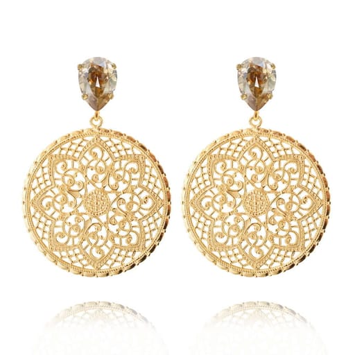 Alexandra Earrings Golden Shadow