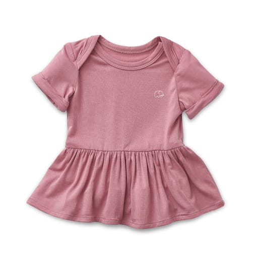 Organic Bamboo Spandex Onesie Dress- Lilac