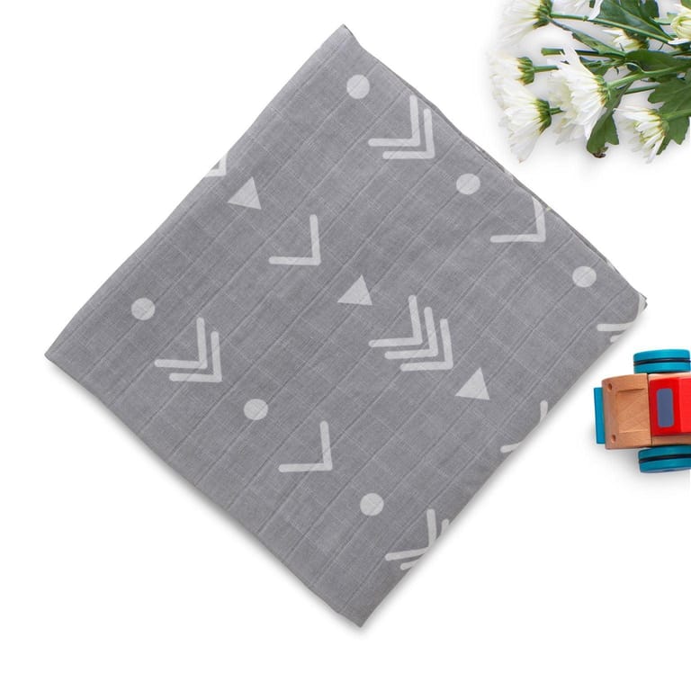 100% Organic Cotton Muslin Swaddle Wrap | Straight Arrow - Image 2
