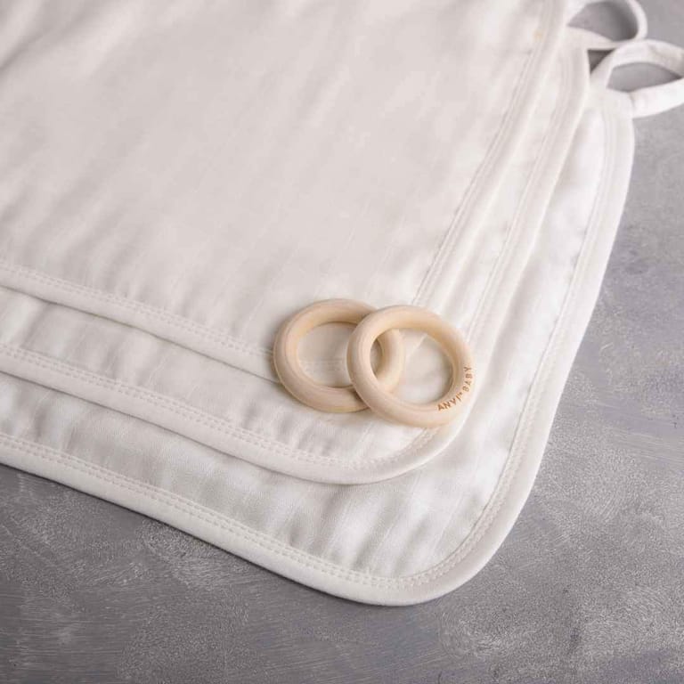 Set of 3 Organic Bamboo Face Cloth - White - Image 3