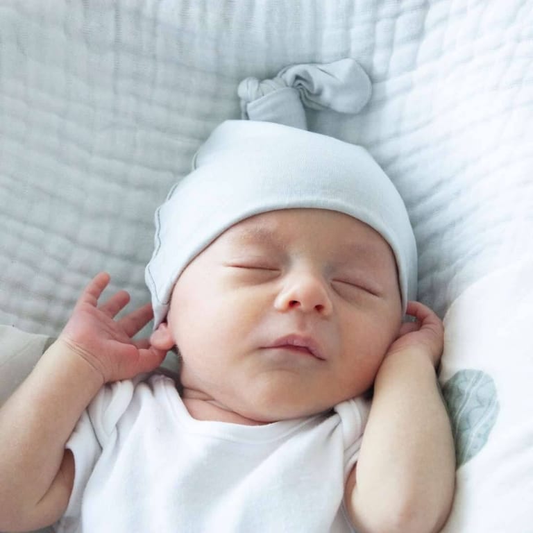 Organic Bamboo Knotted Beanie Hat | Early Grey - Image 3