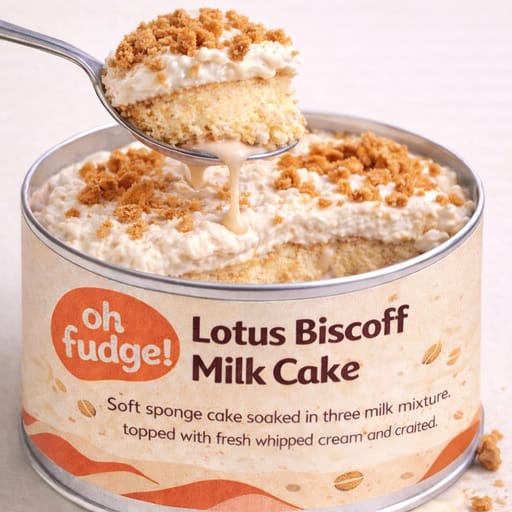 Lotus Biscoff Milk Cake Tin