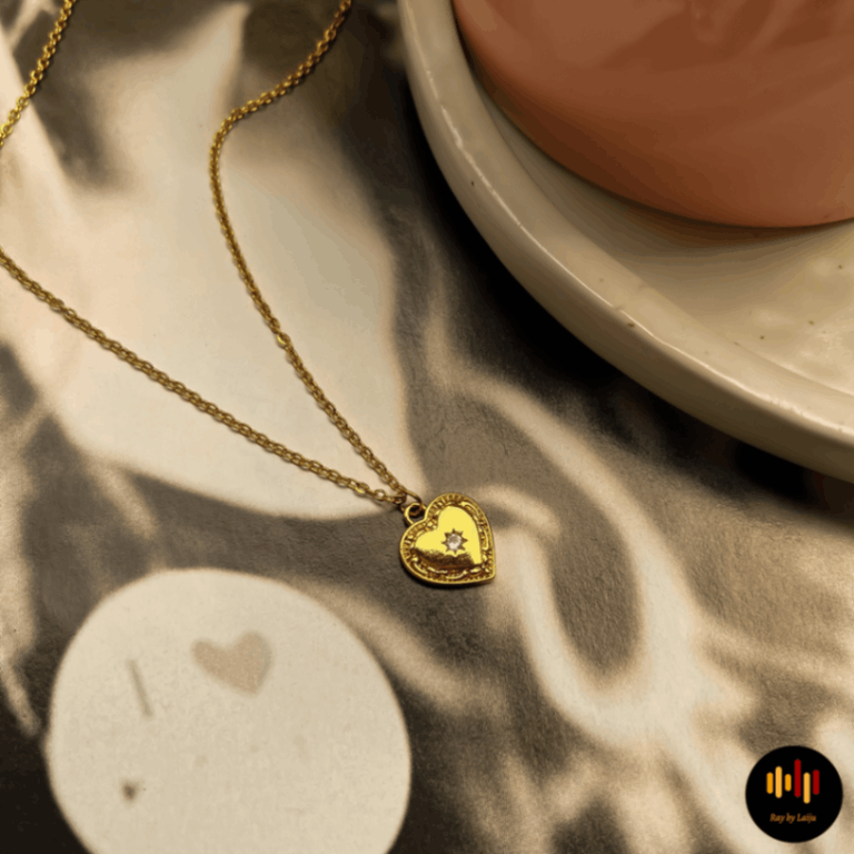 Golden Coeur Pendent| Stainless Steel - Image 1