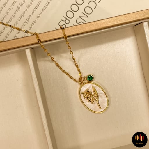 Green Bloom Pendant | Stainless Steel