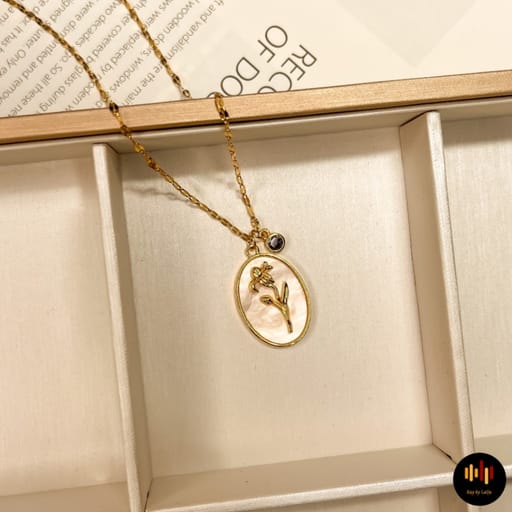 Dark Bloom Pendant | Stainless Steel