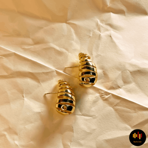 Twirled Golden Bottega| Stainless steel