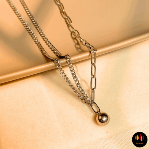 Palabra Silver Neckpiece| Stainless Steel