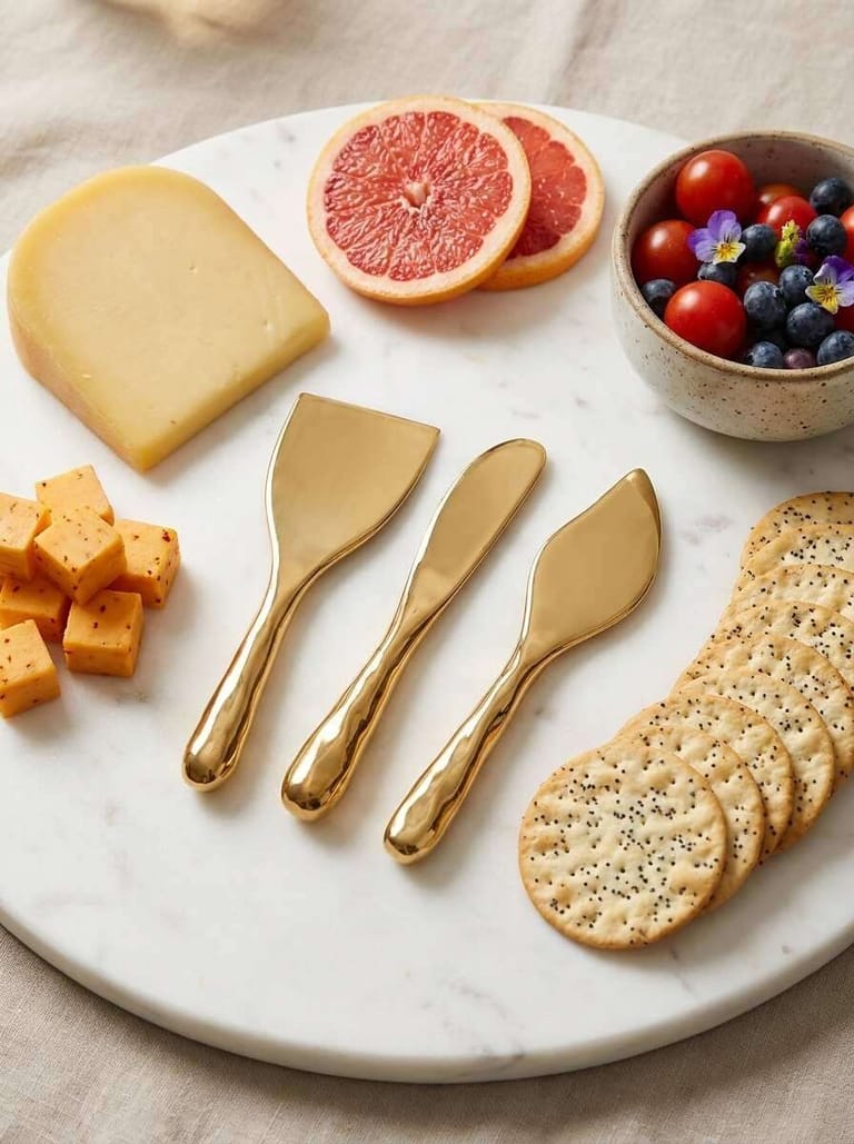Naya Gold Cheese Knives Set - Image 3
