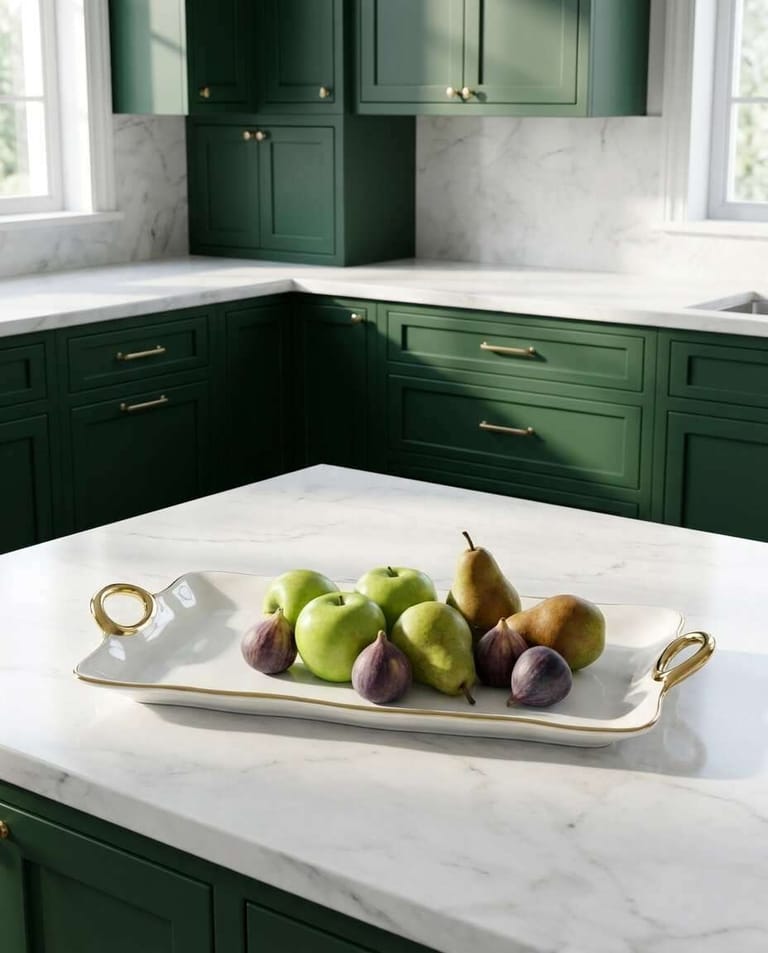Layla Large Tray— Premium Ceramic Luxury Serving Piece