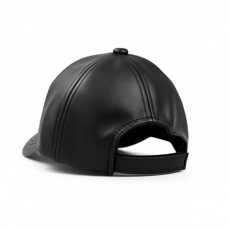 Classic Leather Cap Black - Image 9