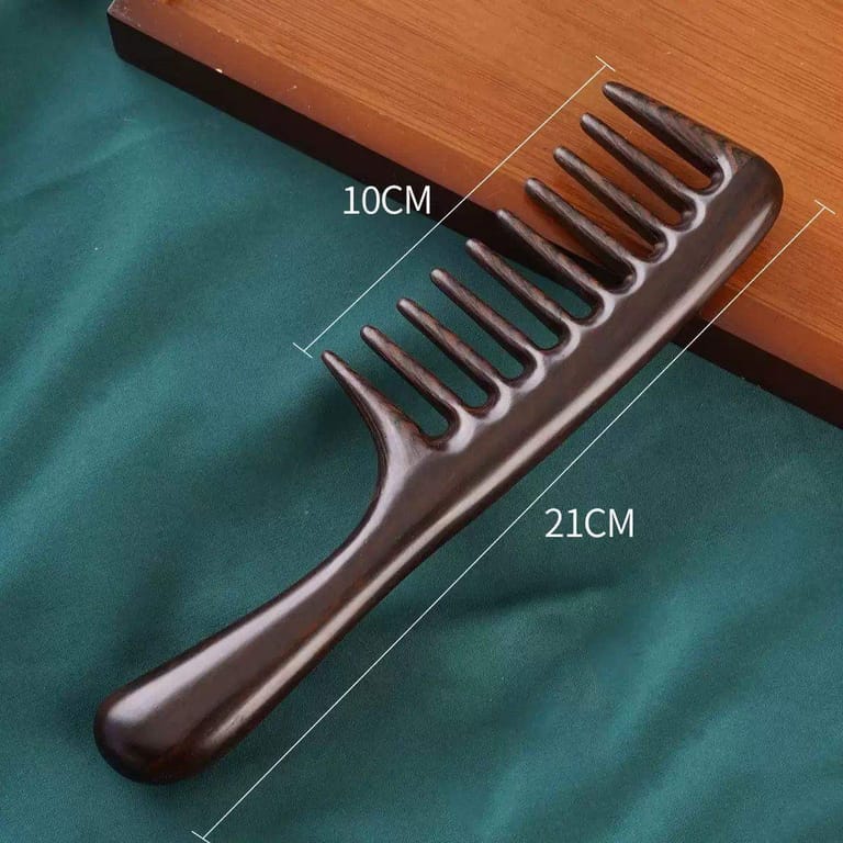 10 teeth dark Sandalwood Comb - Image 2