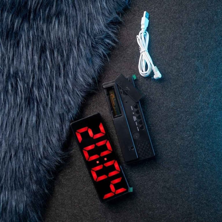 LED Smart Table Clock | Red - Image 4