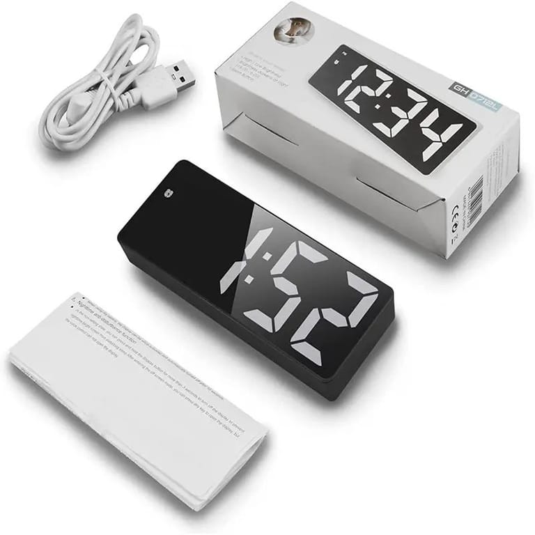 LED Smart Table Clock | White - Image 3