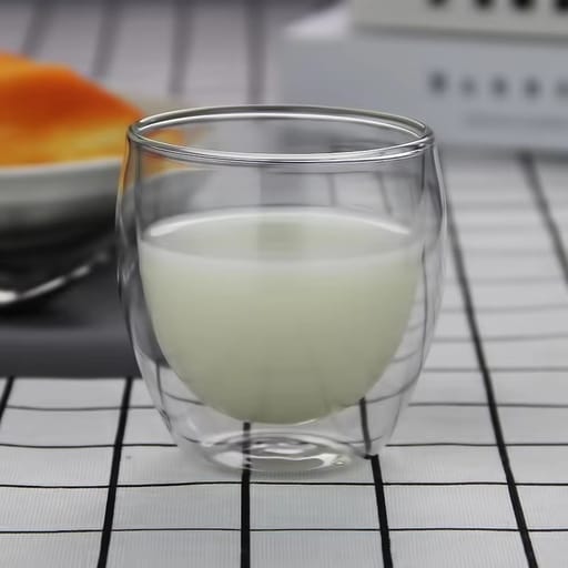 4 Pieces Set- Double Wall 250 mL Transperant Cup
