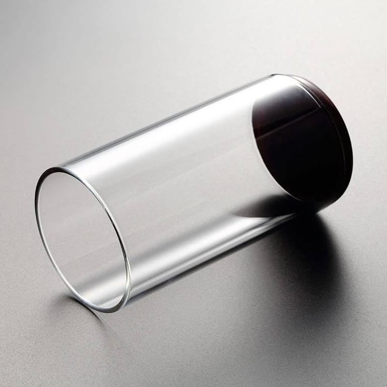 Japanese Handmade Glass with Solid Wood Base - Image 2
