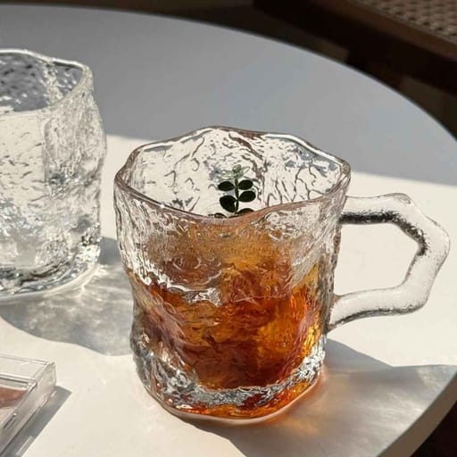 200mL Ice Texture Clear Glass Mug