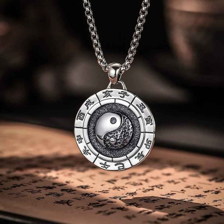 Tai Chi Liang Yi Ring Necklace
