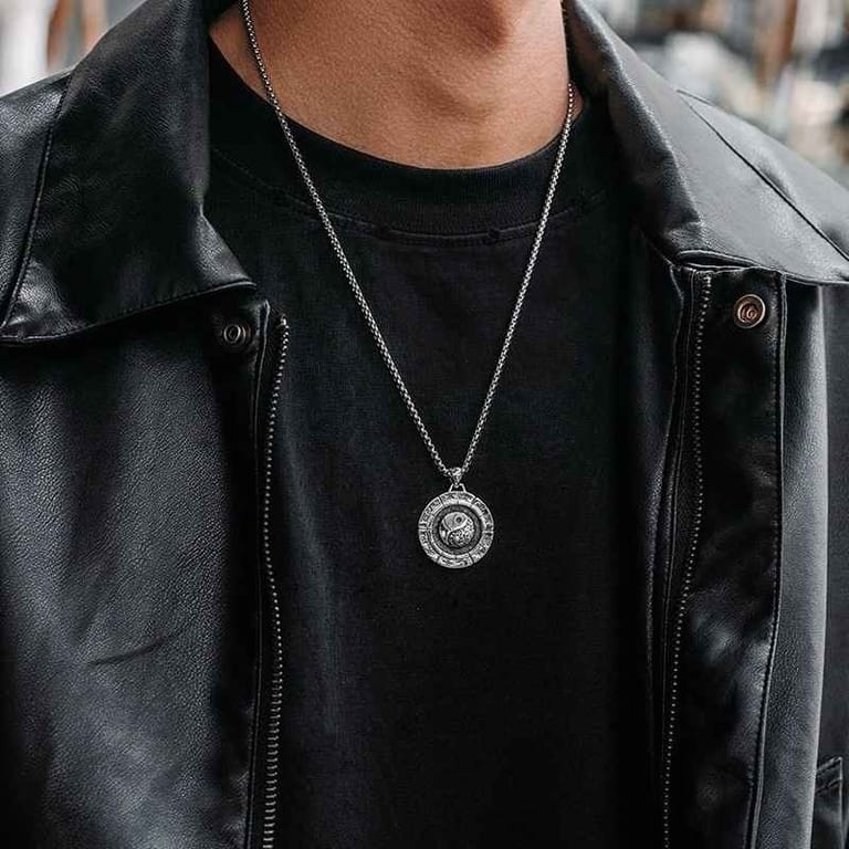 Tai Chi Liang Yi Ring Necklace - Image 2