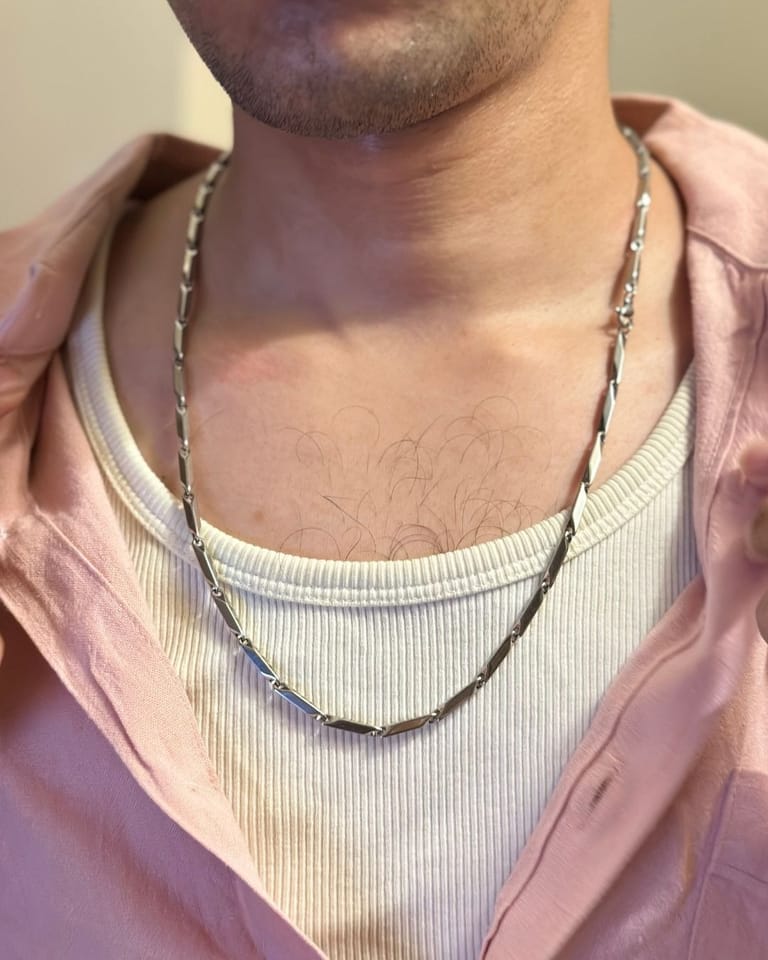 Flat Paperclip Link Chain Necklace