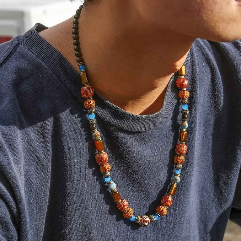 Bohemian Spirit: Colorful Multi-Stone Necklace - Image 3